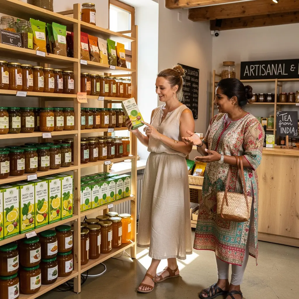 Švieži laimai ir žolelės, naudojamos gaminant sveiką arbatą.